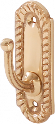 LKBR131 Крючок Georgian овал, латунь