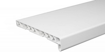 Подоконник ПВХ, белый 400х1500мм