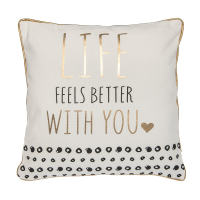 NGB_39 Подушка декоративная, белая 42х42 см.