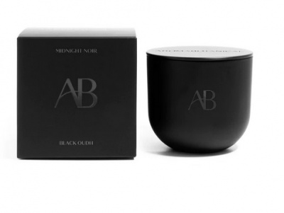 300219 Свеча Midnight noir Агаровое дерево 10х9см 2 фитиля