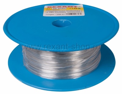09-0103 Проволока упаковочная в ПВХ REXANT, прозрачная, бухта 250 м