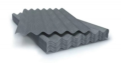 Шифер 7-ми волновой серый 980x1750 мм