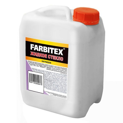 Жидкое стекло 3,8 кг FARBITEX