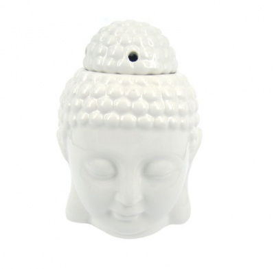Аромалампа Будда 11см, цвет белый