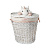 EW-86 L Корзина бельевая Единорог, Д490 Ш360 В550, белый