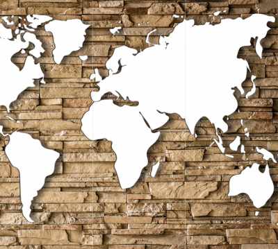 карта на камнях