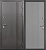 GP-00099825 Дверь входная ТД 9 см Вертикаль 2050х860 R (правая) Серая