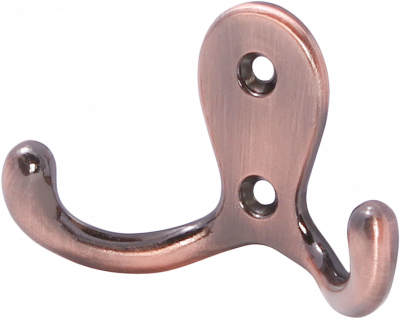 LK0201CU Крючок двойной, стандартный, медный