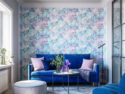 PL71891-65 Обои флизелиновые Artspace мотив голубой 1,06х10,05м1