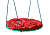 MG4051-МТ004 Качели подвесные Гнездо Ø60 см с подушкой (красная)