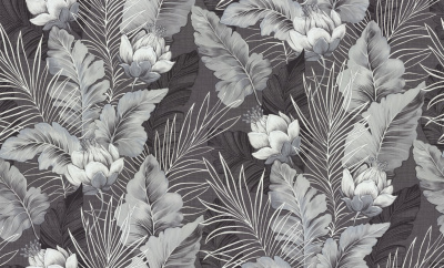 HC72241-44 Обои флизелиновые Exotica мотив чёрный 1,06х10,05м