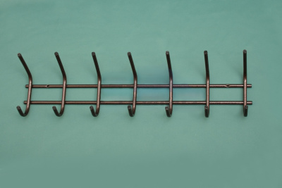 1207 Вешалка для одежды 7 крючков (антик медь)