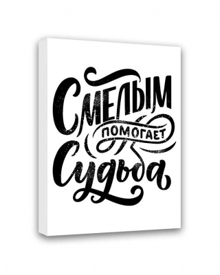 МТ-012 Картина Смелым помогает судьба 50х40