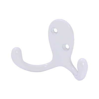 LK0201WH Крючок двойной, стандартный, белый