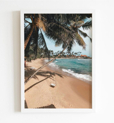 ПР-006 Постер в раме Пляж, размер 210х300