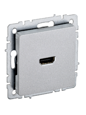 BR-H10-K47 Brite алюминий Розетка HDMI СП IEK