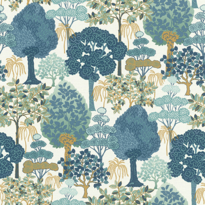 692501 Обои флизелиновые Rhapsody, мотив синий 0,53х10м