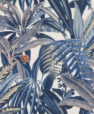 689501 Обои флизелиновые Rhapsody, мотив синий 0,53х10м