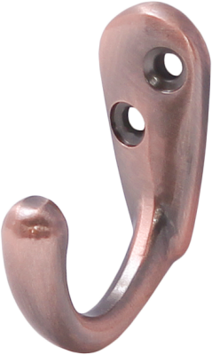 LK0101CU Крючок одинарный, маленький, медный