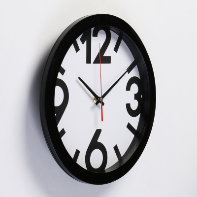 2436370 Часы настенные Классика, чёрный 28х28 см1