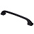 S-2470-160 BL Ручка-скоба, 160 мм, матовый черный (200х22х30 мм)