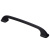 S-2470-160 BL Ручка-скоба, 160 мм, матовый черный (200х22х30 мм)