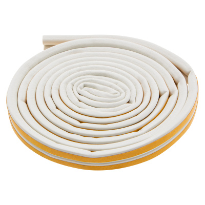 Уплотнитель, 6 м, профиль D, белый, Россия Сибртех