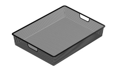 L9559BL(N) Сеточная корзина 555х410х85 черный