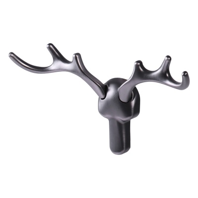 LKNDEER.GF Крючок Олень двойной, цинковый сплав, графит