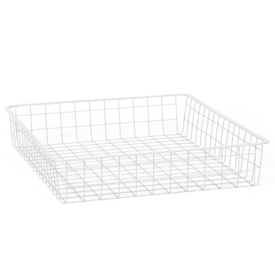 L9529WH(N) Проволочная корзина 555х410х85 белый L9529WH