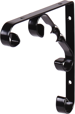 L7406BL Кронштейн орнаментал 150мм ЧЕРНЫЙ