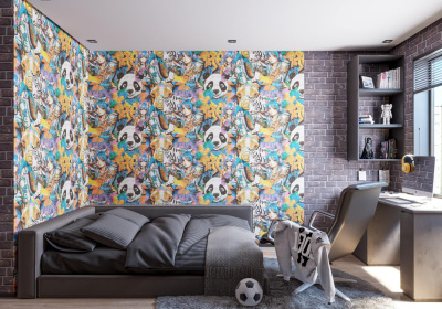 HC72283-63 Обои флизелиновые Anime мотив многоцветный 1,06х10,05м1