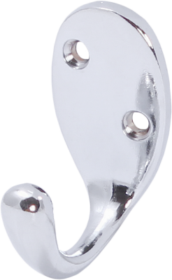 LK0102CH Крючок одинарный, средний, хром