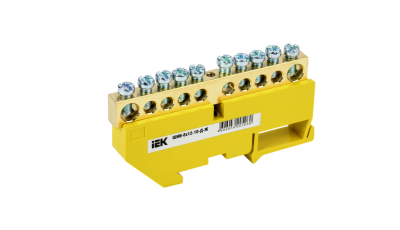 YNN10-812-10D-K05 Шина земля IEK на DIN-изоляции 8х12-10-Д-Ж