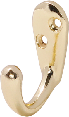 LK0101GO Крючок одинарный, маленький, золото