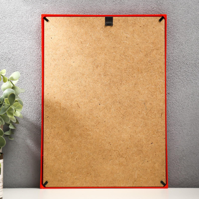 3935926 Фоторамка пластик 21х30 см  цвет красный2