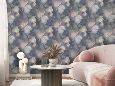 89979 Обои флизелиновые CALYPSO, мотив синий 1,06х10м1