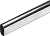 127519 Труба овальная 30х15x1000 мм, хром