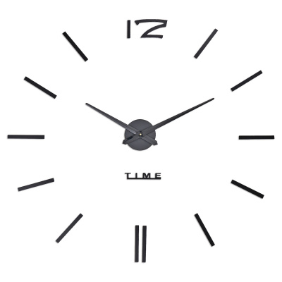 2768033 Часы-наклейка Кайро, d-65 см, серебро