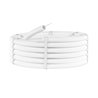 81825 Труба гофрированная ПЛЛ 25 с зондом (белая)