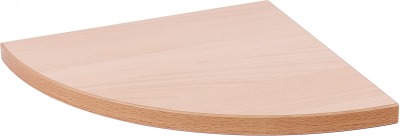 LWBECSR25 Полка дерев. угловая (25х25х1,6 см) бук