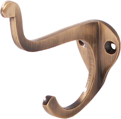 LKBR108АВ Крючок пальто,шапка V, латунь