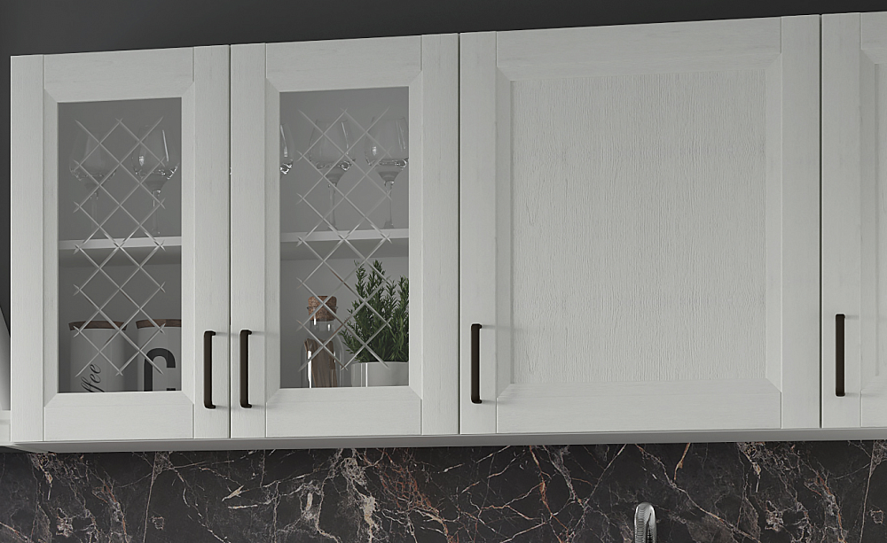 Кухня Винтаж 3,4м в цвете Сосна белая