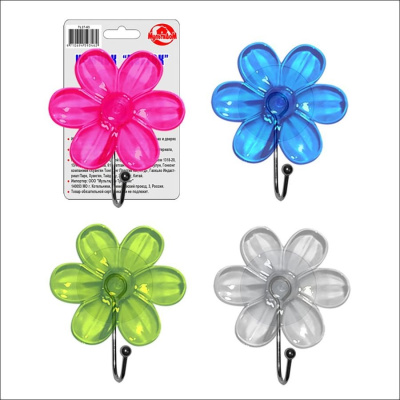 Крючок Цветок-Ноготок на присоске TL27-64