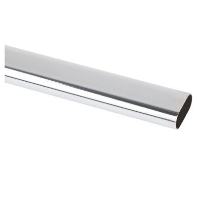 127533 Труба овальная 25x1,0x3000 мм, хром-накл.