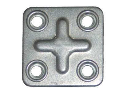 71-0-137 Пластина крепежная ПК 37х37х1,2мм оцинк., (1-500) О