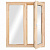 Окно деревян. однокамерн.стеклопакет 960х970мм